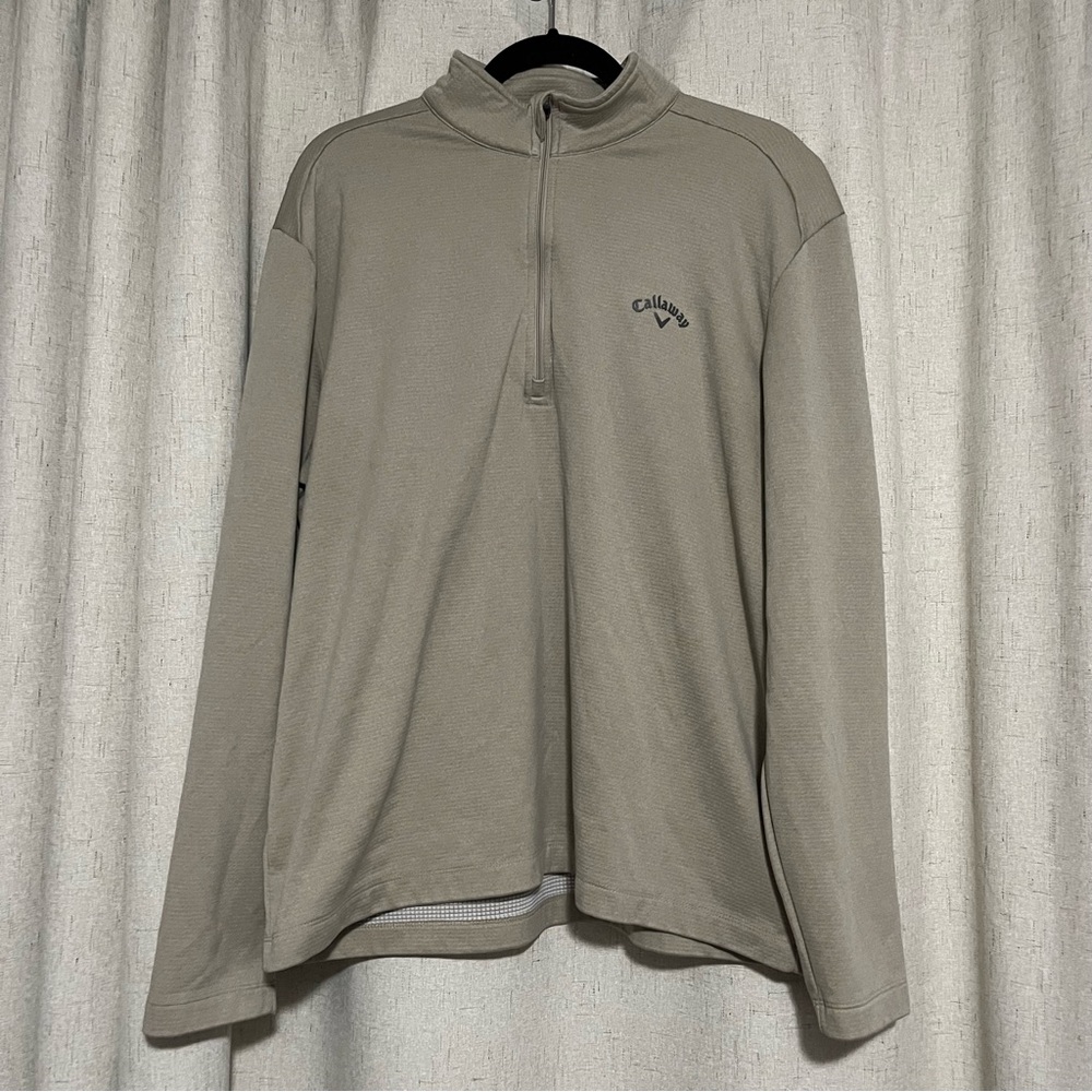 Callaway Men's Tan Quarter Zip